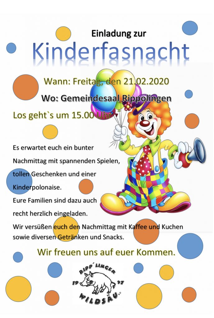 Kinderfasnacht @ Gemeindesaal Rippolingen